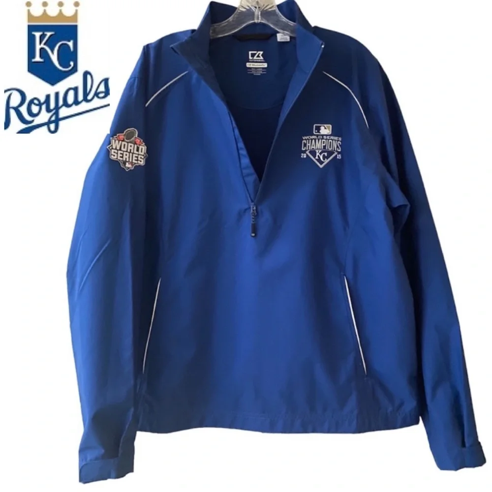 Vintage MLB Championship Jacket Kansas City 2015 Sports Memorabilia Collectible